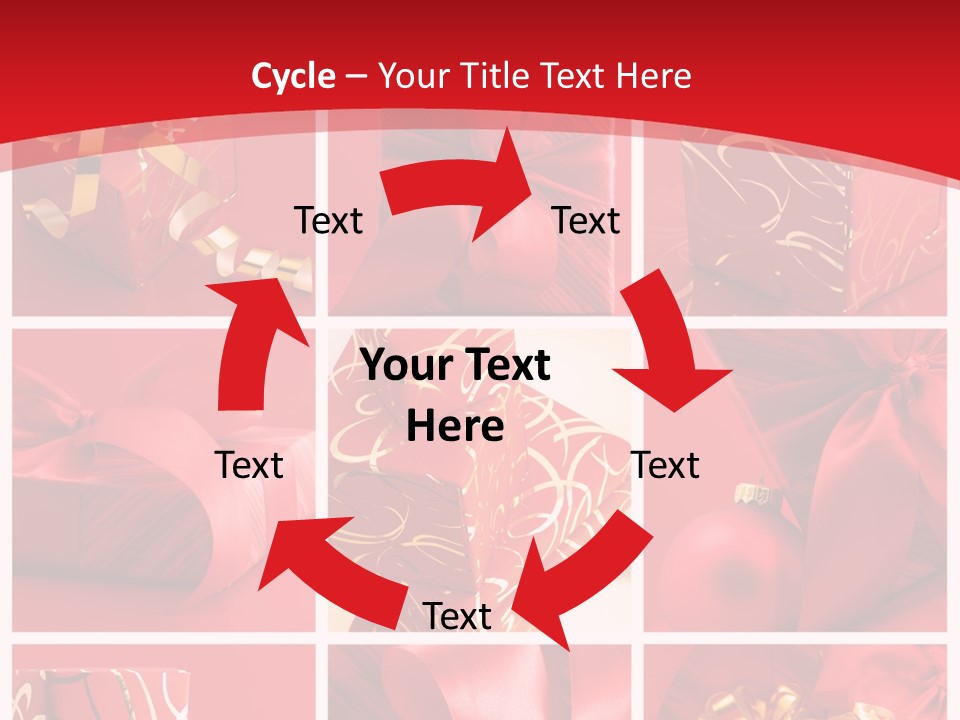 Collection Ribbon Valentine PowerPoint Template