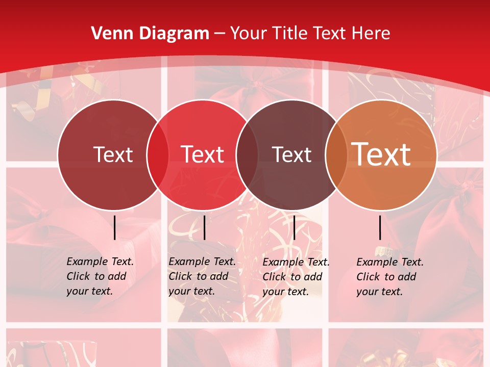 Collection Ribbon Valentine PowerPoint Template