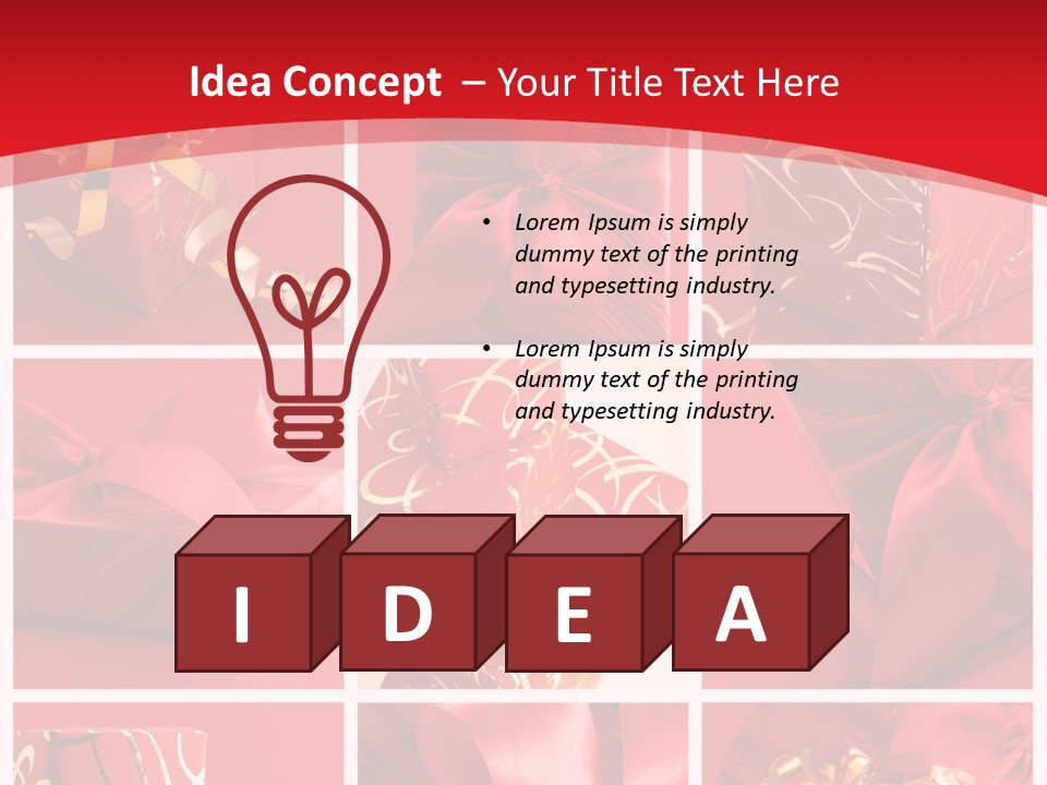 Collection Ribbon Valentine PowerPoint Template