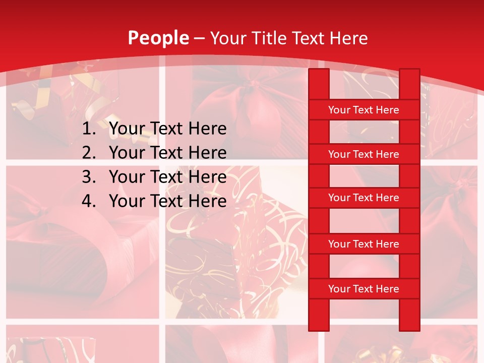 Collection Ribbon Valentine PowerPoint Template