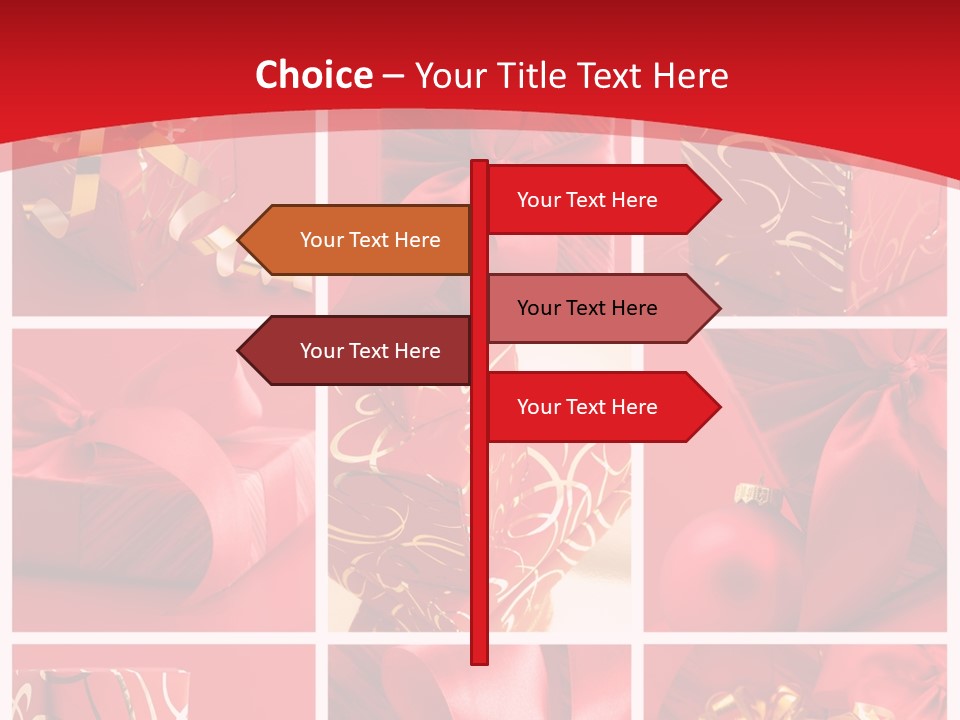 Collection Ribbon Valentine PowerPoint Template