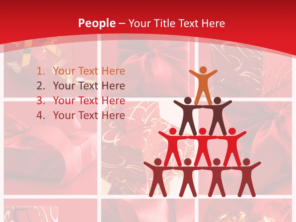 Collection Ribbon Valentine PowerPoint Template