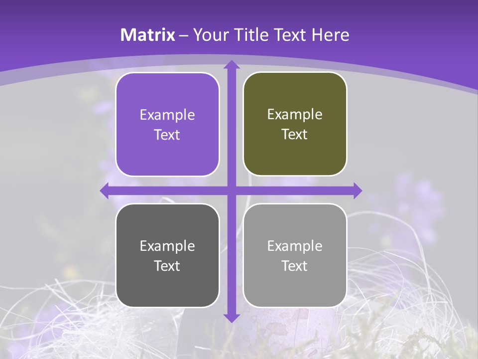 Dyed Country House Style Floral PowerPoint Template