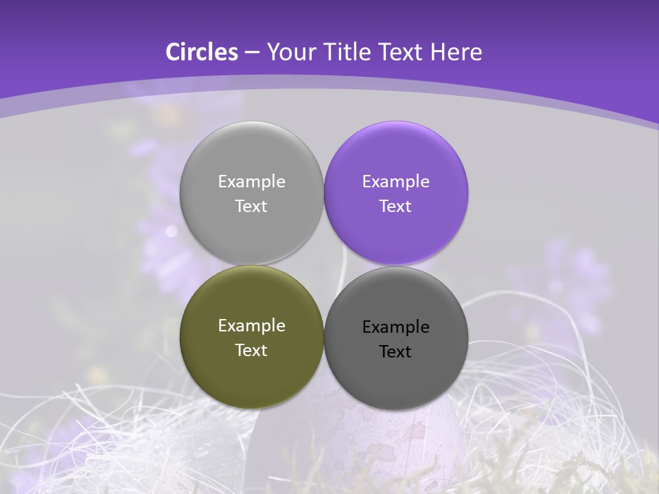 Dyed Country House Style Floral PowerPoint Template