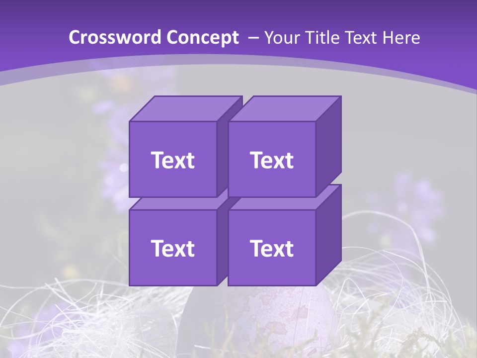 Dyed Country House Style Floral PowerPoint Template