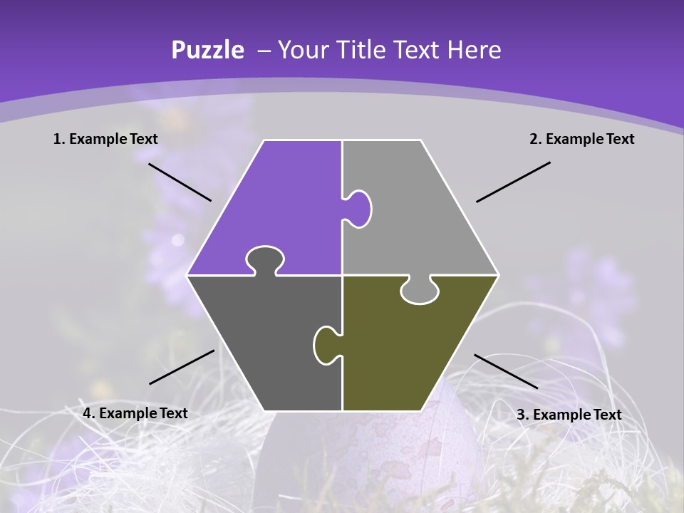 Dyed Country House Style Floral PowerPoint Template