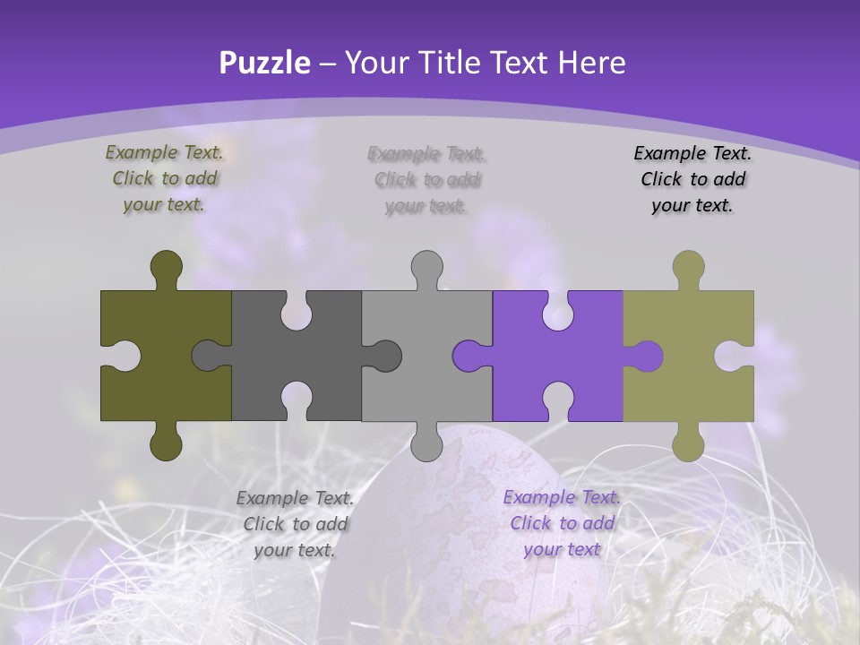 Dyed Country House Style Floral PowerPoint Template