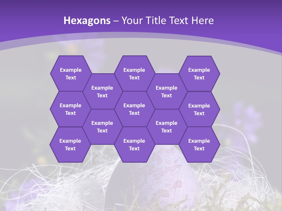 Dyed Country House Style Floral PowerPoint Template