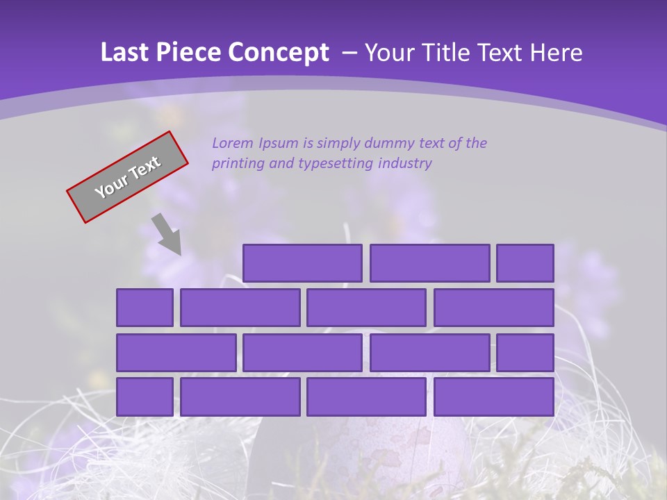 Dyed Country House Style Floral PowerPoint Template