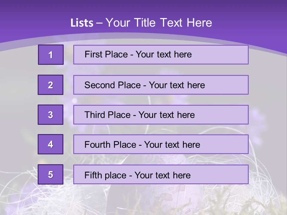 Dyed Country House Style Floral PowerPoint Template