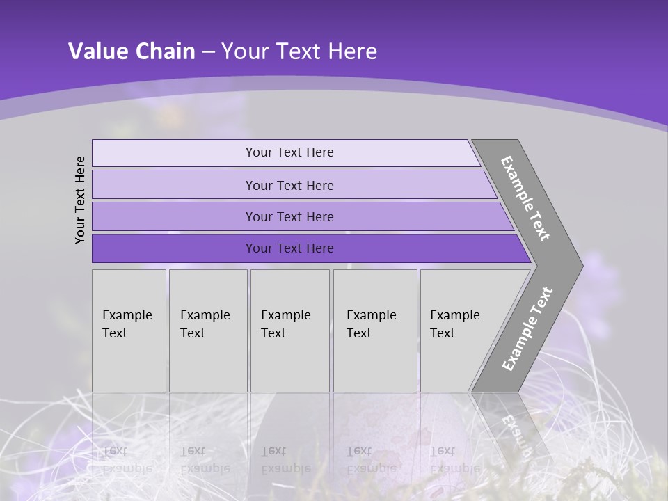 Dyed Country House Style Floral PowerPoint Template