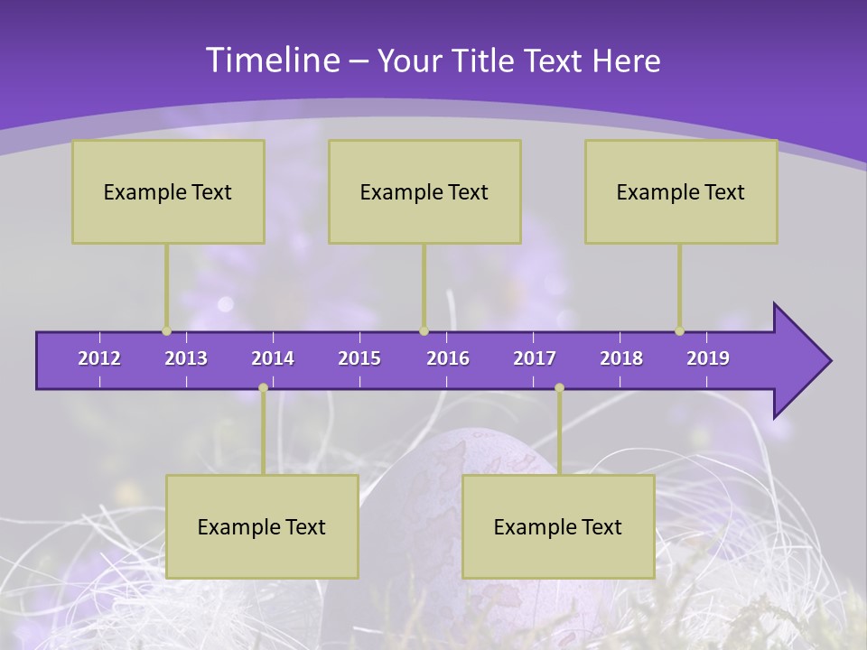 Dyed Country House Style Floral PowerPoint Template