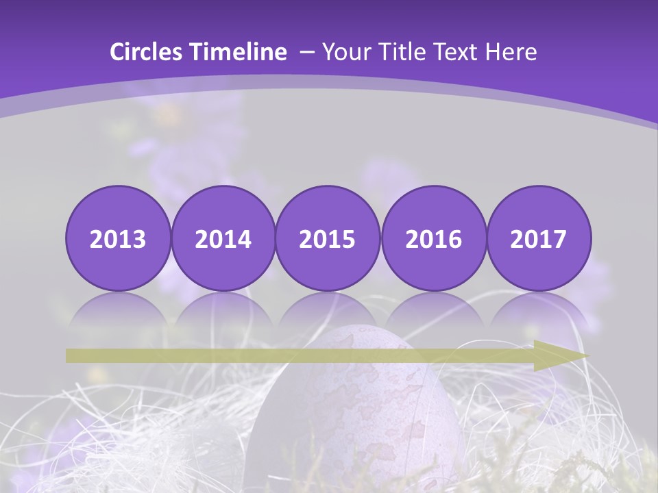 Dyed Country House Style Floral PowerPoint Template