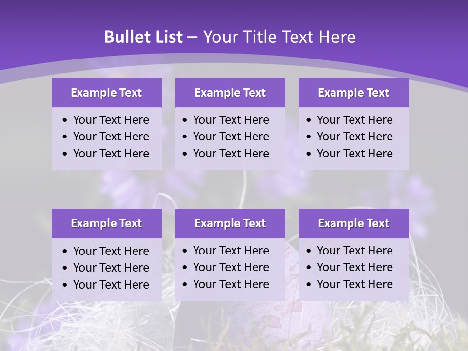 Dyed Country House Style Floral PowerPoint Template