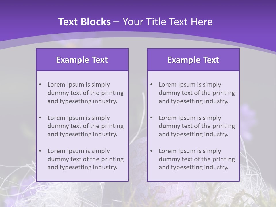 Dyed Country House Style Floral PowerPoint Template