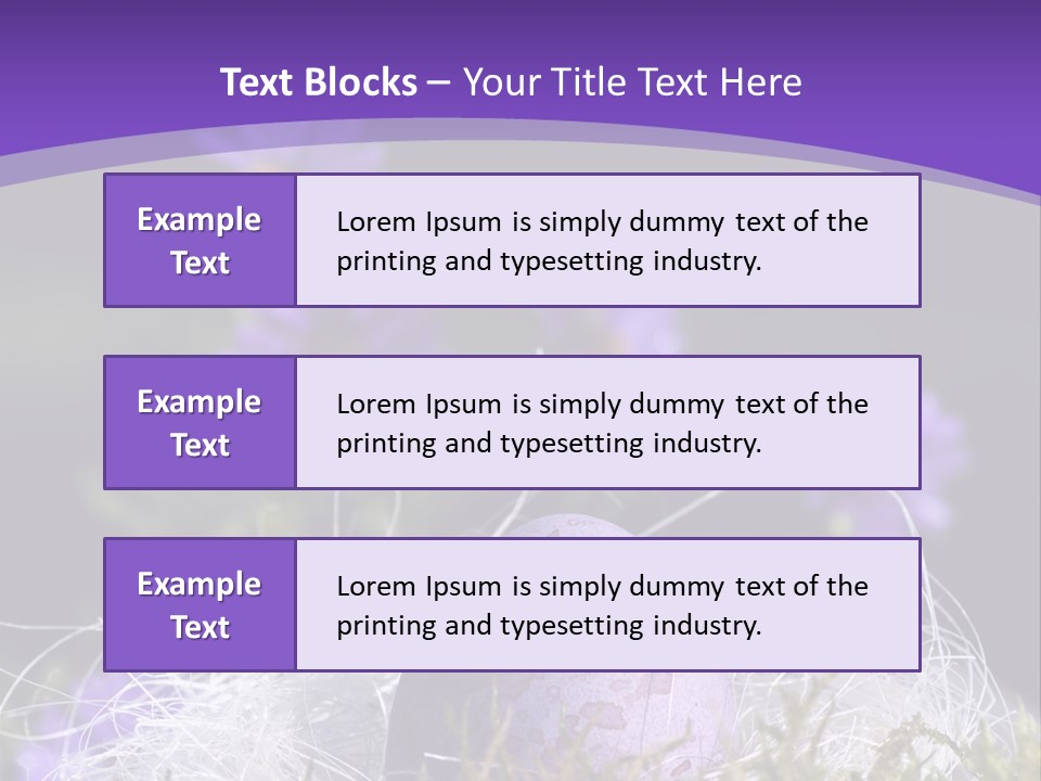 Dyed Country House Style Floral PowerPoint Template