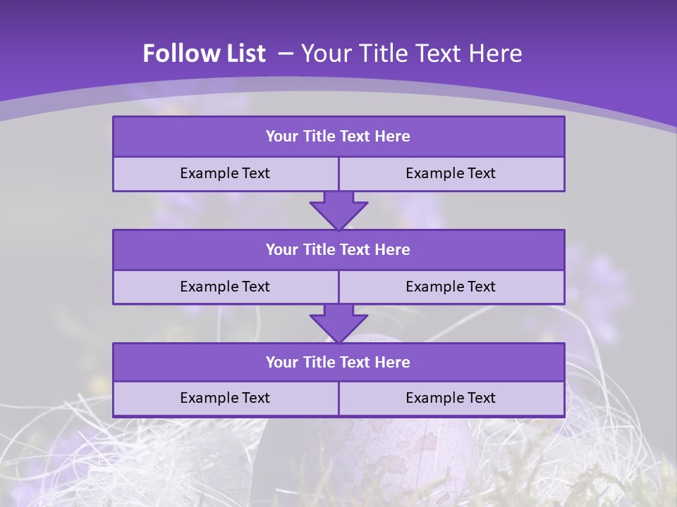 Dyed Country House Style Floral PowerPoint Template