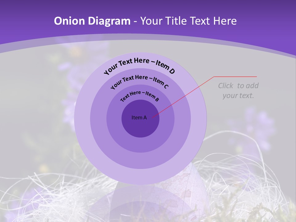 Dyed Country House Style Floral PowerPoint Template