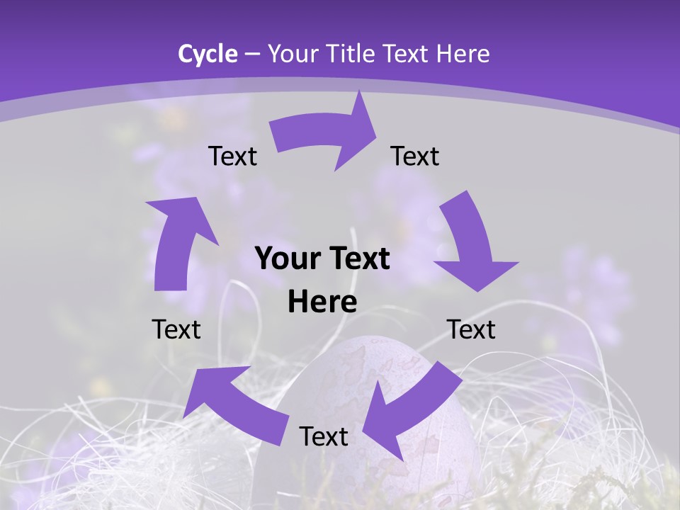 Dyed Country House Style Floral PowerPoint Template