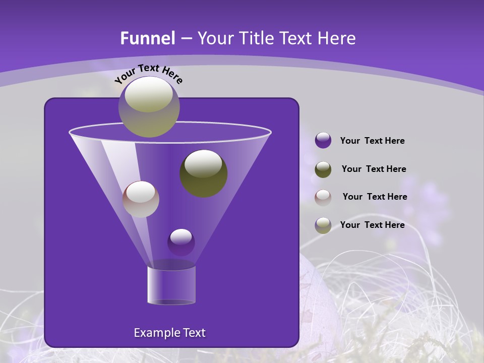 Dyed Country House Style Floral PowerPoint Template