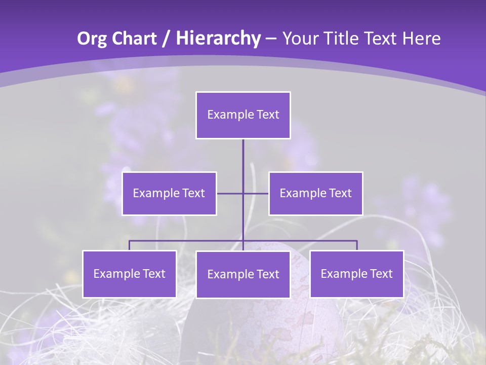 Dyed Country House Style Floral PowerPoint Template