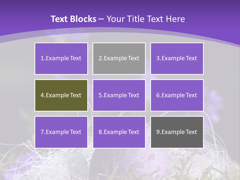 Dyed Country House Style Floral PowerPoint Template