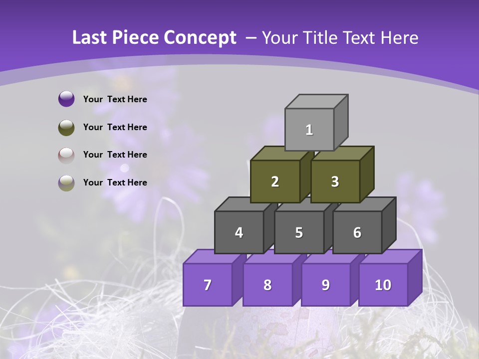 Dyed Country House Style Floral PowerPoint Template