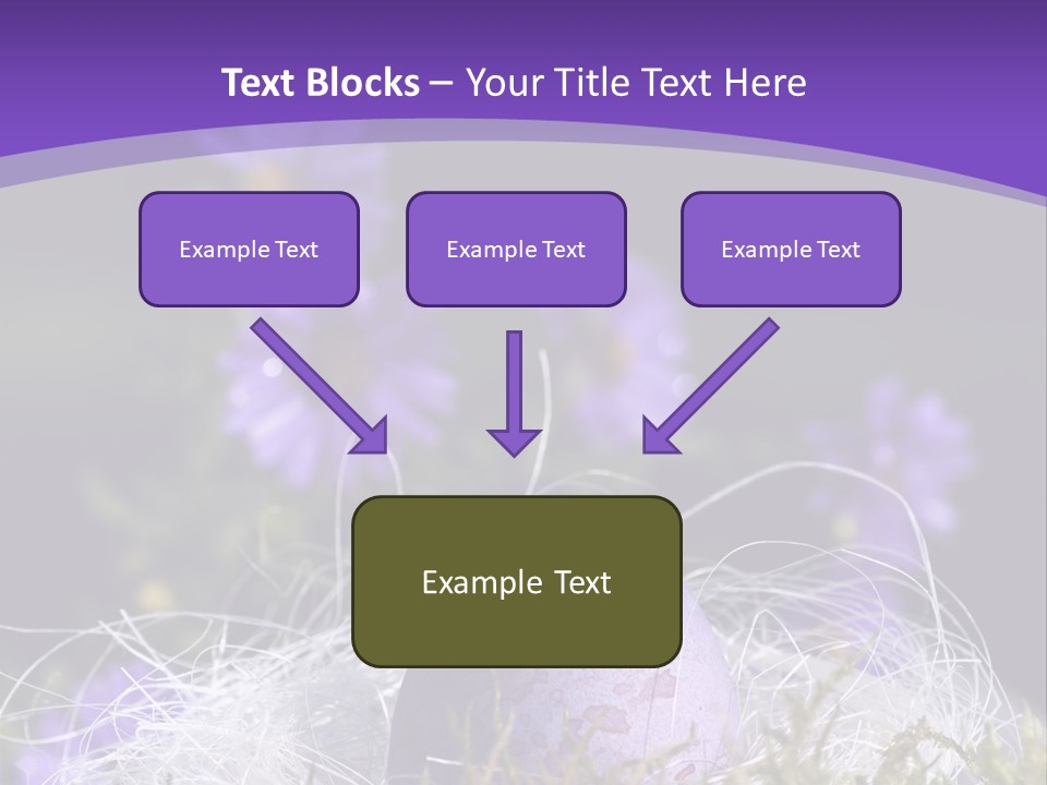 Dyed Country House Style Floral PowerPoint Template