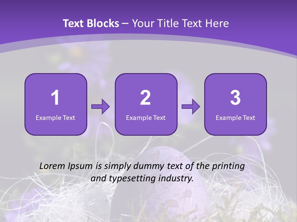 Dyed Country House Style Floral PowerPoint Template