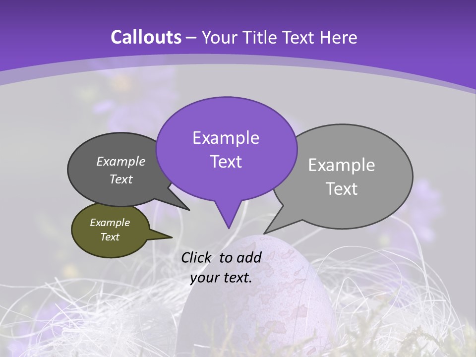 Dyed Country House Style Floral PowerPoint Template