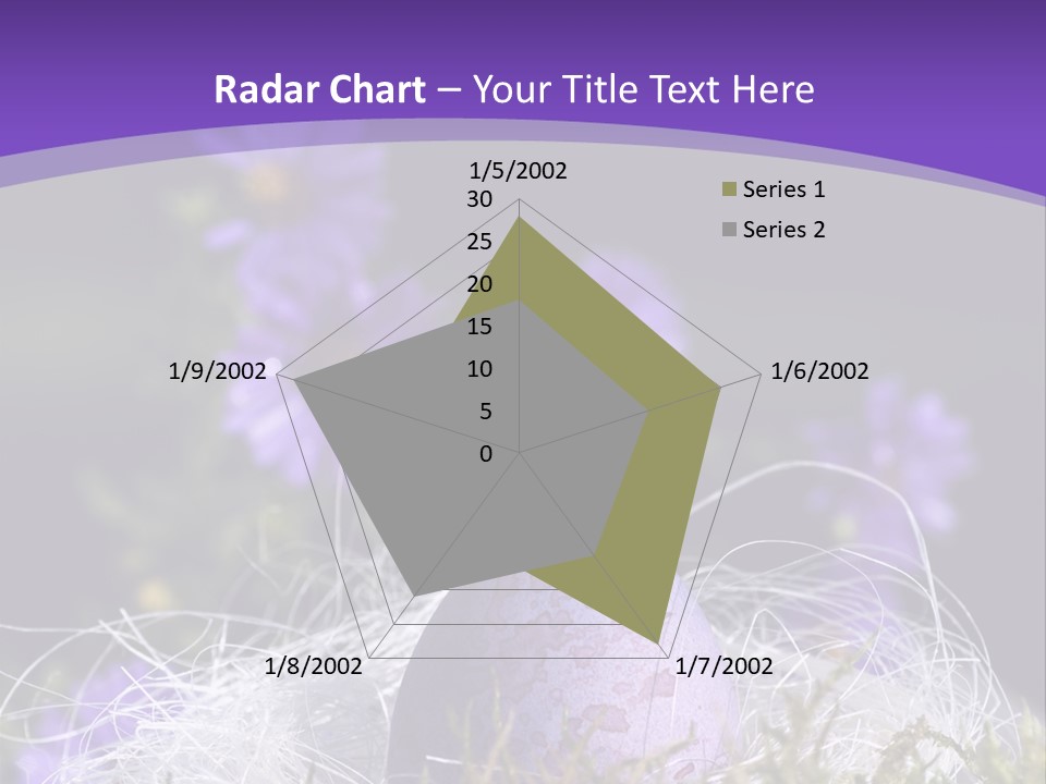 Dyed Country House Style Floral PowerPoint Template