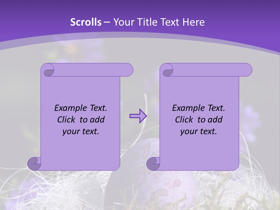 Dyed Country House Style Floral PowerPoint Template