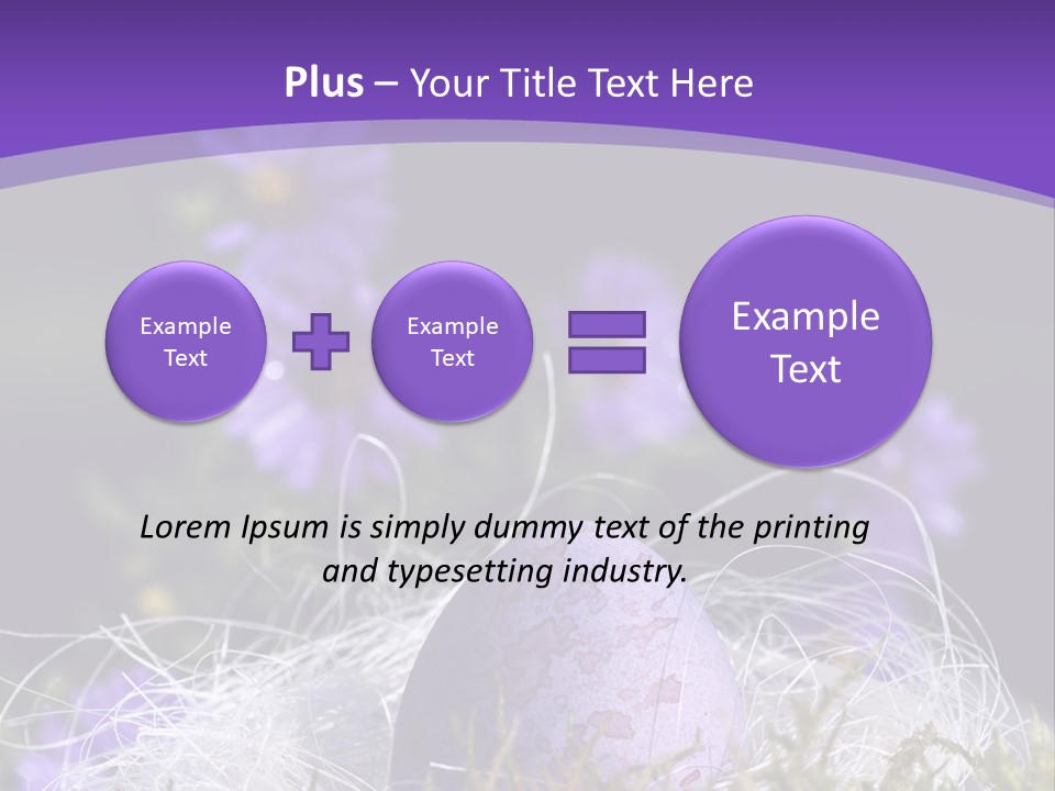 Dyed Country House Style Floral PowerPoint Template