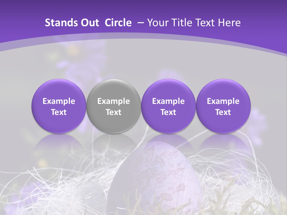 Dyed Country House Style Floral PowerPoint Template