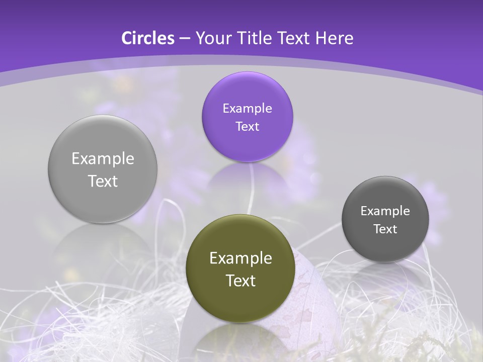 Dyed Country House Style Floral PowerPoint Template