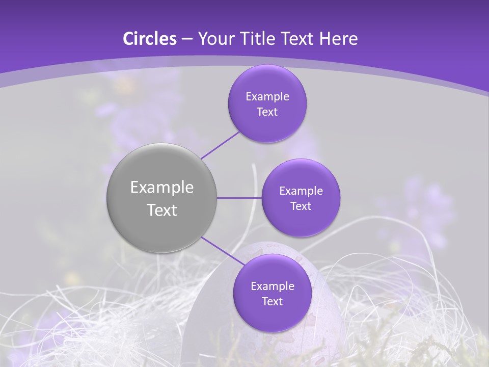 Dyed Country House Style Floral PowerPoint Template