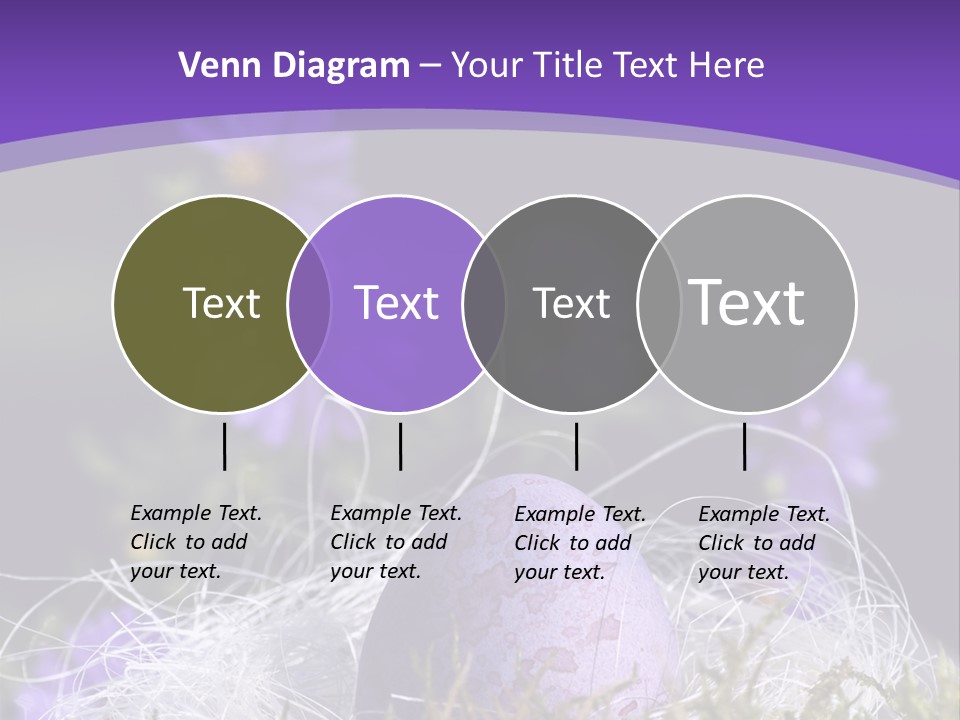Dyed Country House Style Floral PowerPoint Template
