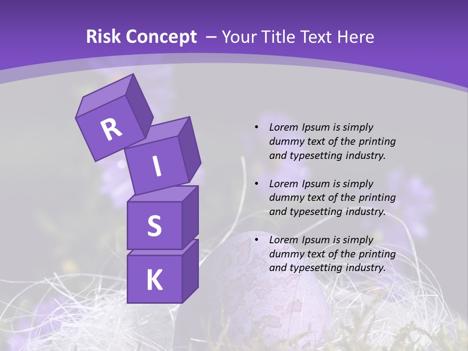 Dyed Country House Style Floral PowerPoint Template