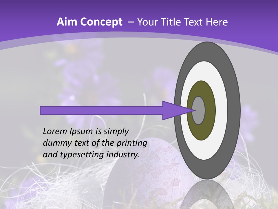 Dyed Country House Style Floral PowerPoint Template