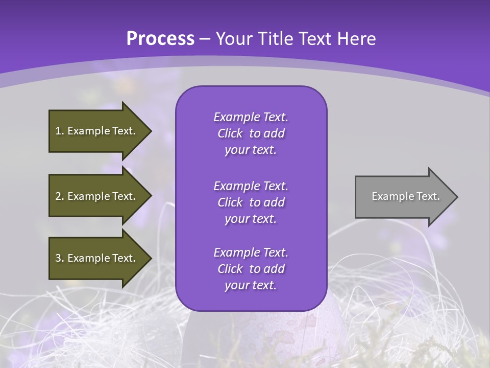 Dyed Country House Style Floral PowerPoint Template