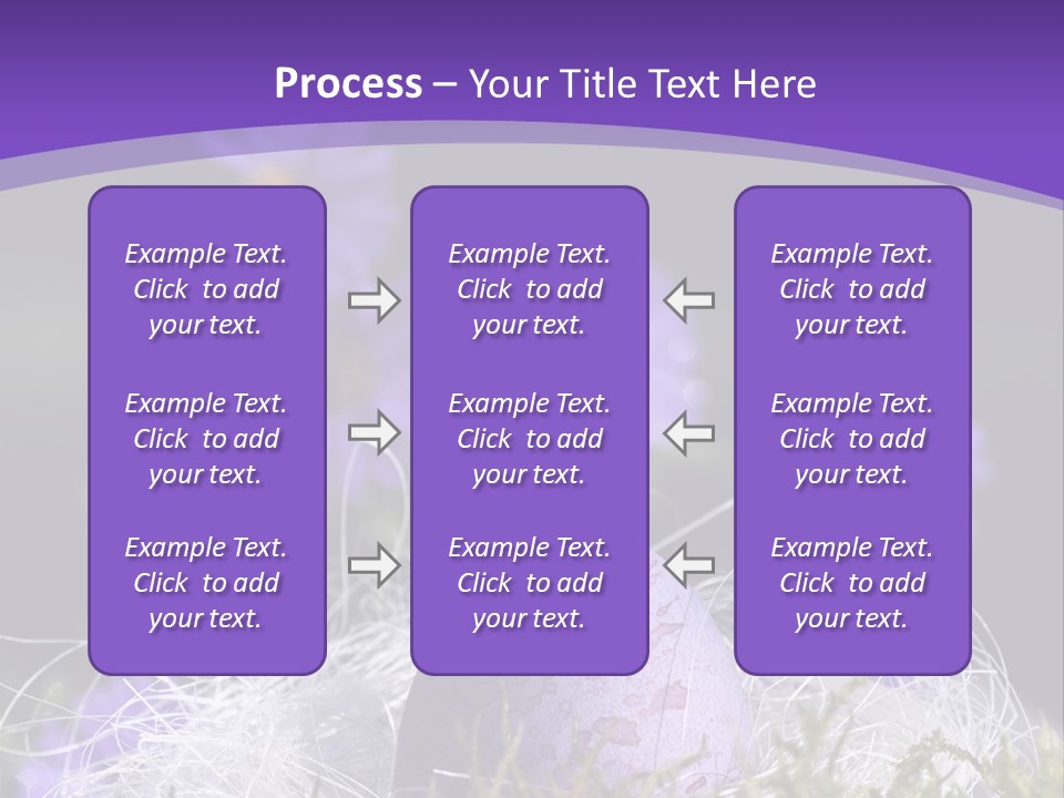 Dyed Country House Style Floral PowerPoint Template