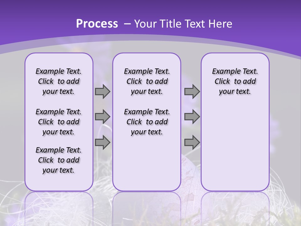 Dyed Country House Style Floral PowerPoint Template