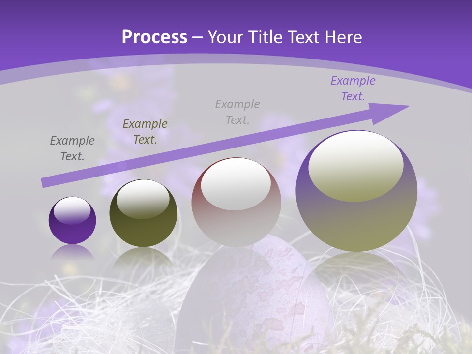 Dyed Country House Style Floral PowerPoint Template