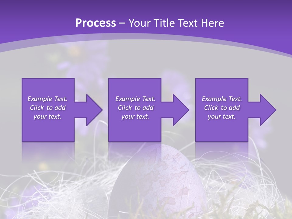 Dyed Country House Style Floral PowerPoint Template