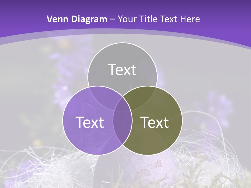 Dyed Country House Style Floral PowerPoint Template