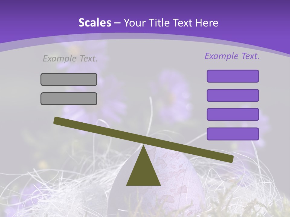 Dyed Country House Style Floral PowerPoint Template