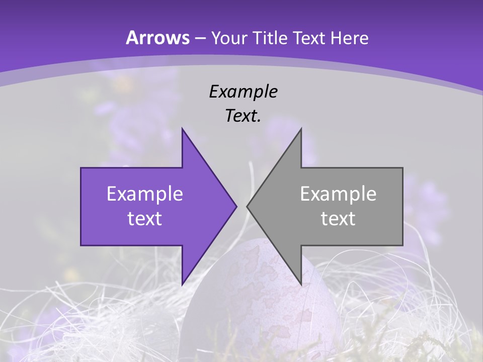 Dyed Country House Style Floral PowerPoint Template