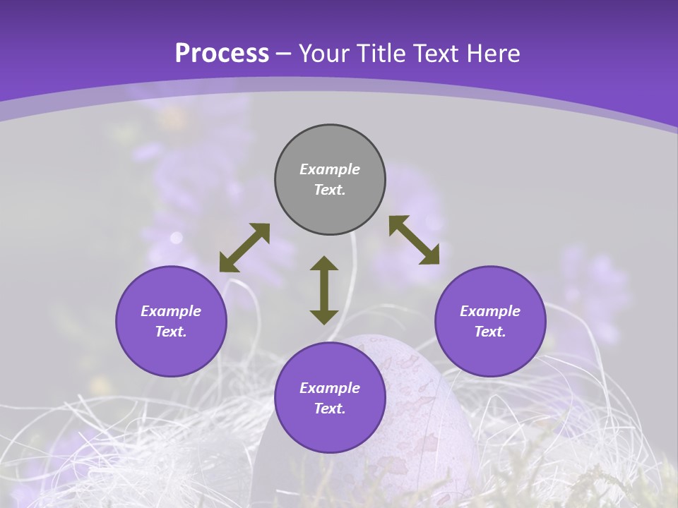 Dyed Country House Style Floral PowerPoint Template