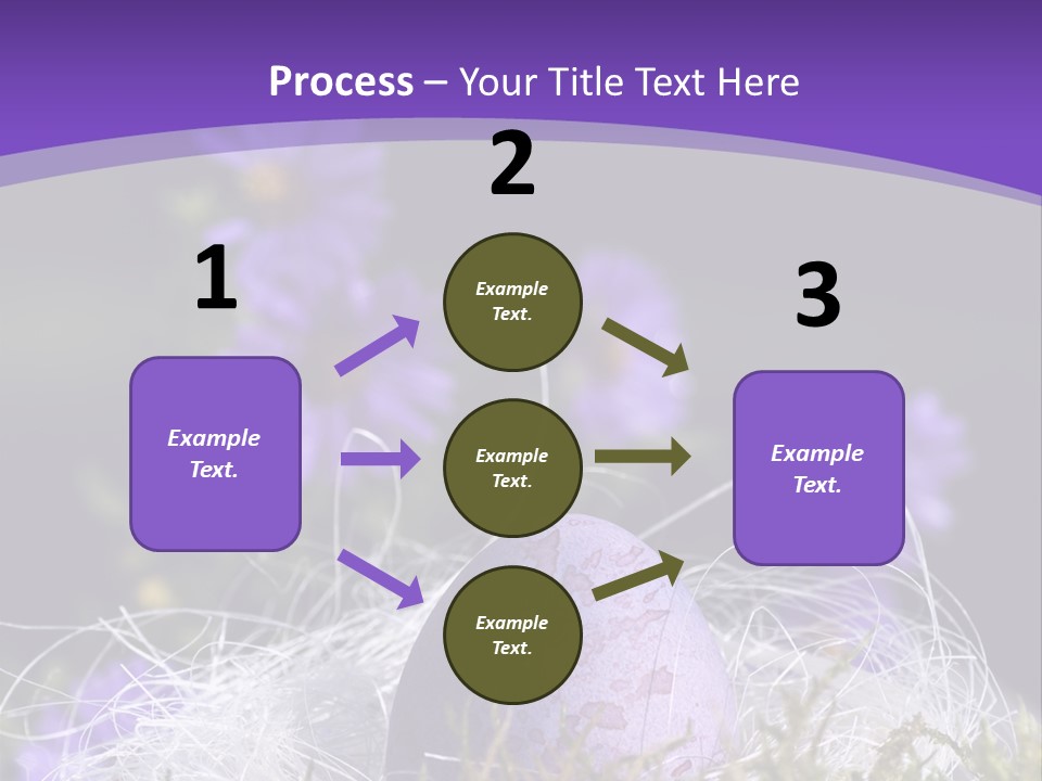 Dyed Country House Style Floral PowerPoint Template