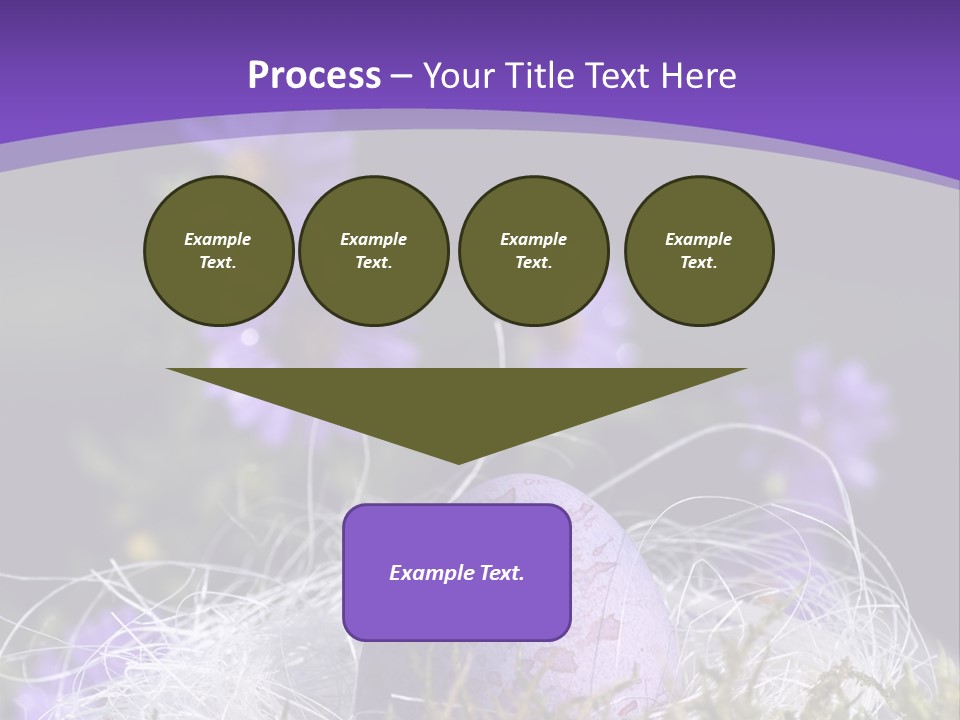 Dyed Country House Style Floral PowerPoint Template